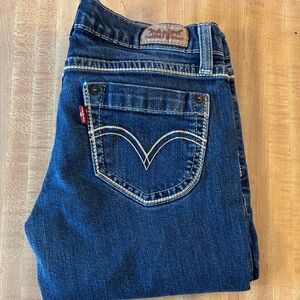 Levi's Women's Indigo Straight-Leg Jeans Size 29/30 EUC 524 Too Superlow